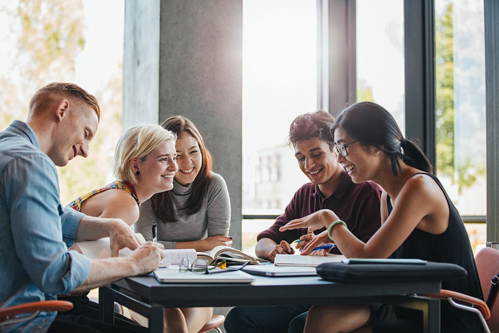 small study group at an mph school