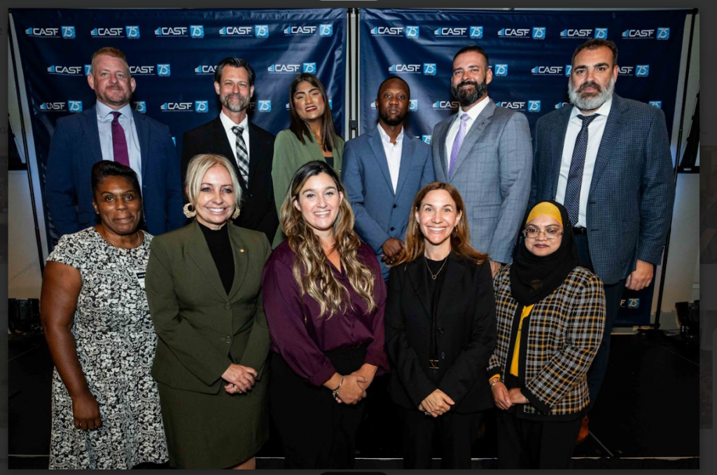 Everglades University team members at the Construction Association of South Florida Recognition Dinner.