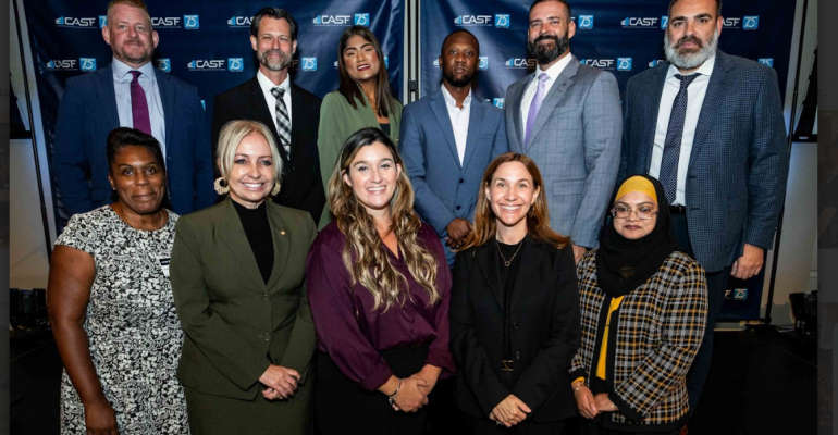 Everglades University team members at the Construction Association of South Florida Recognition Dinner.