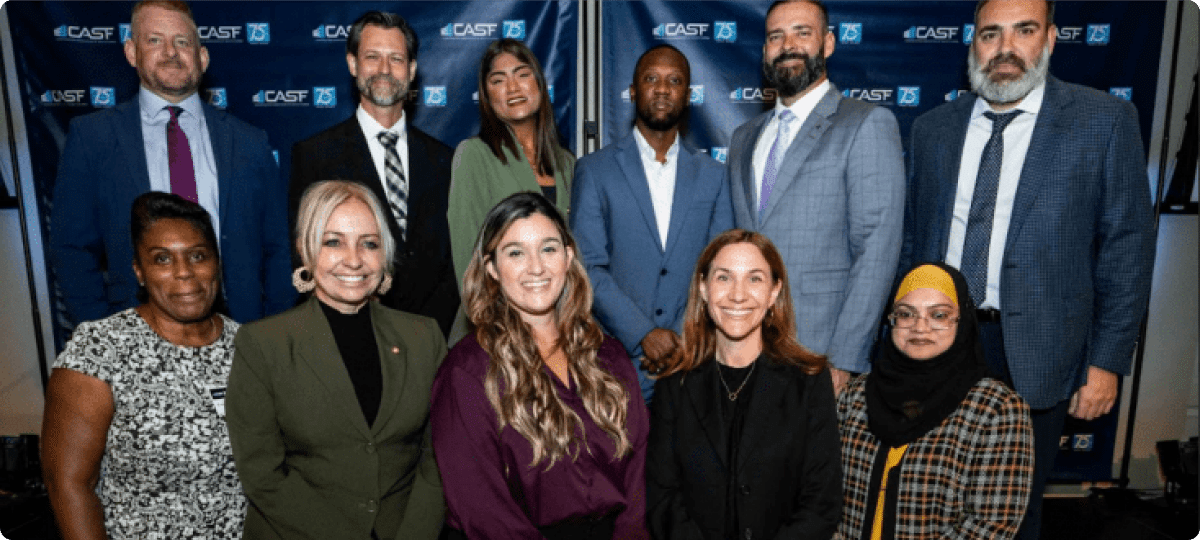 Everglades University team members at the Construction Association of South Florida Recognition Dinner.