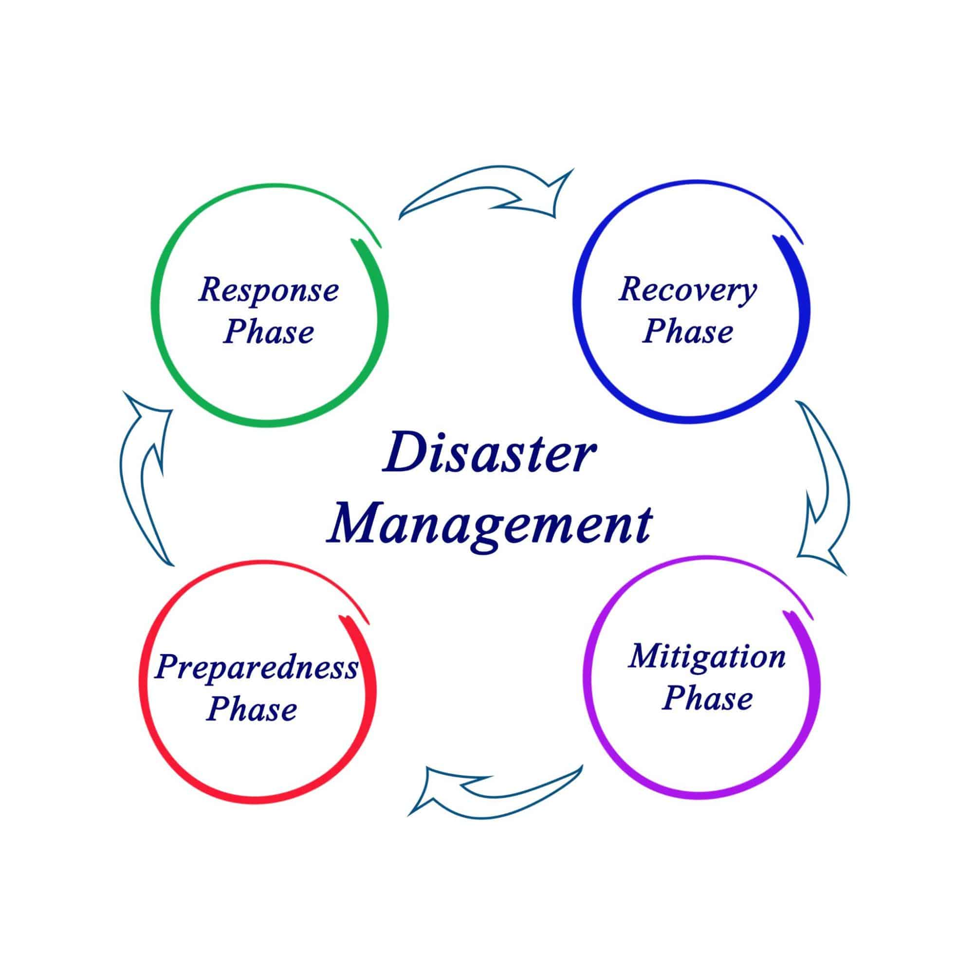 Graph Showing Disaster Management Cycle